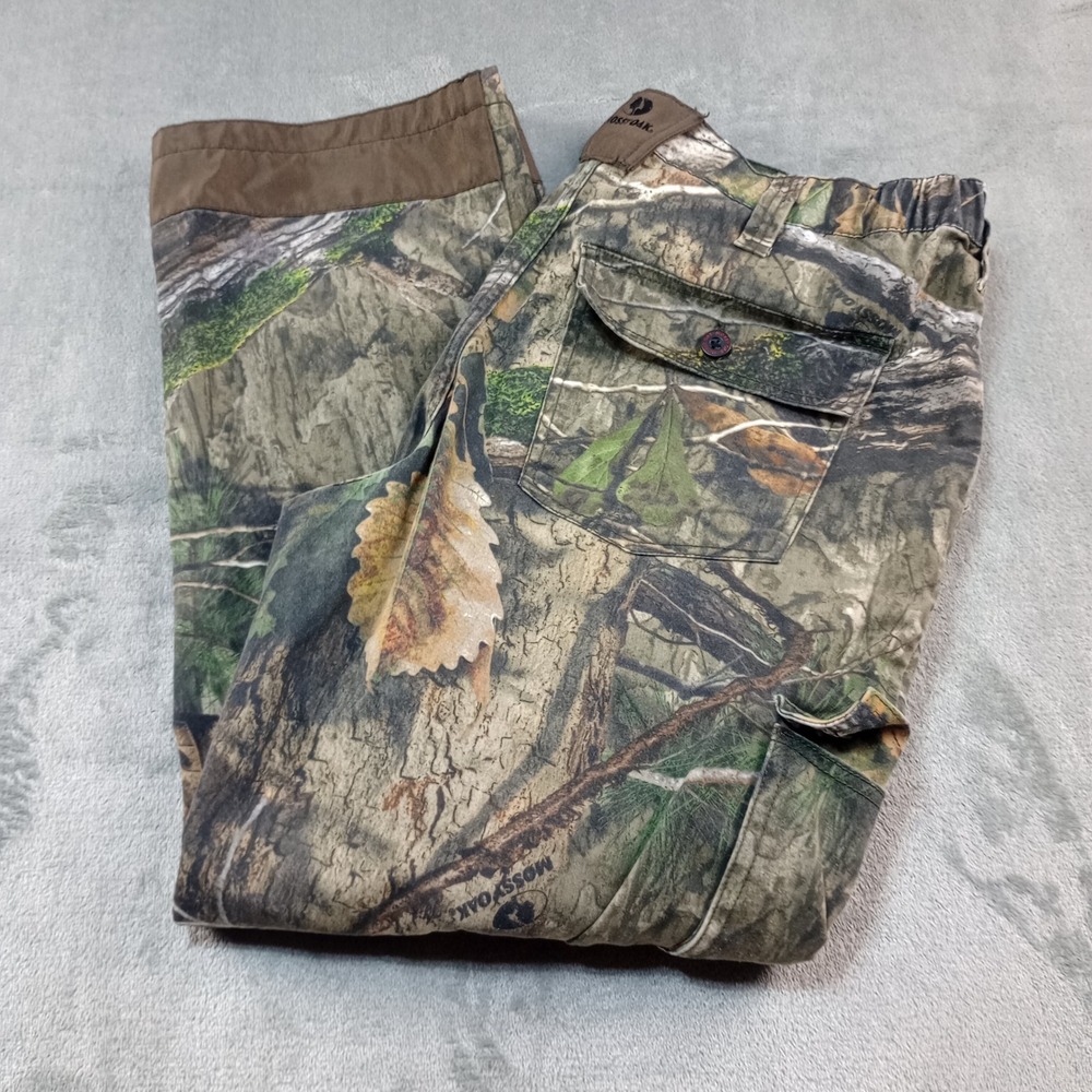 Mossy Oak Cargo Pants Mens Large 36-38 Camo Break-Up Country Hunting Gorpcore